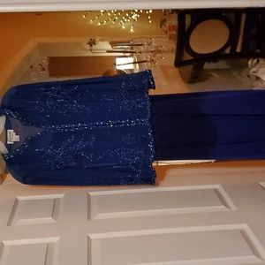 Jovan sequined evening gown